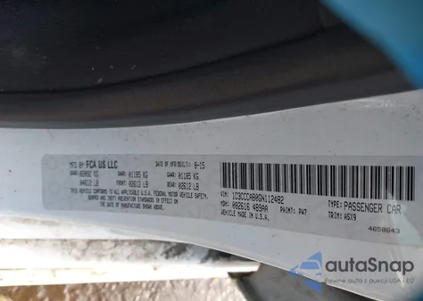 2016 Chrysler 200 Limited из США, поврежденный, VIN 1C3CCCAB0GN112482